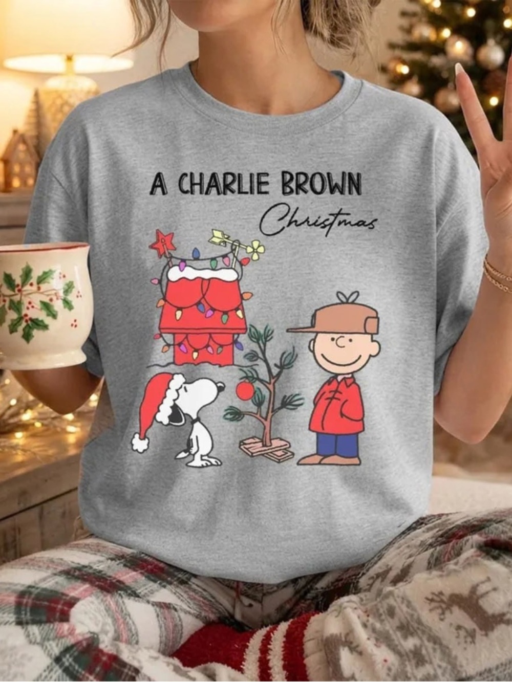 A Charlie Brown Christmas Graphic Tee - Gray